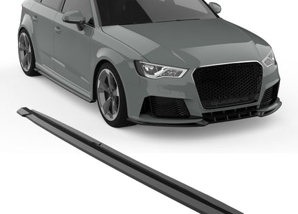 Blanksvarta Sidokjolar Audi RS3 8V Sportback 2015-2019