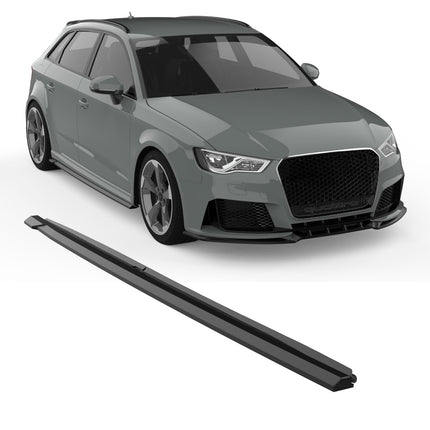 Blanksvarta Sidokjolar Audi RS3 8V Sportback 2015-2019