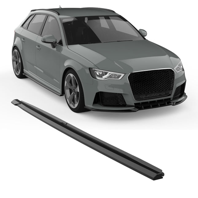 Blanksvarta Sidokjolar Audi RS3 8V Sportback 2015-2019
