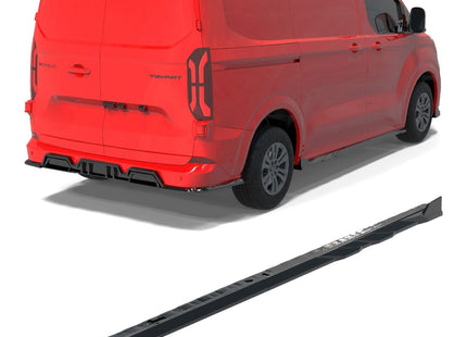 Sidokjolar i blanksvart för Ford Transit Custom MK2 (lång hjulbas L2)