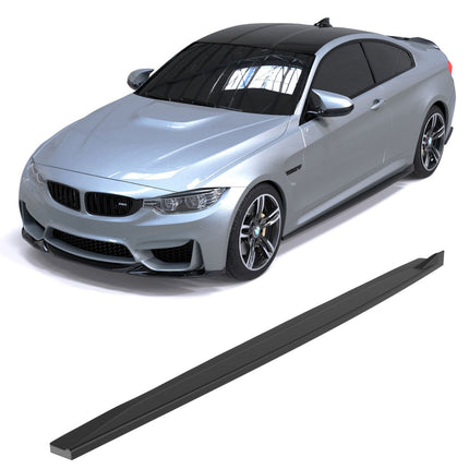 Blanksvarta Sidokjolar BMW M4 F82 2014-2021