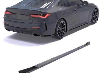 Blanksvarta Sidokjolar BMW 4-Serie G22/G23 2020-2024 (M-Paket)