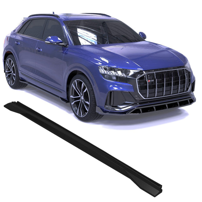 Blanksvarta Sidokjolar Audi SQ8 2019-2023