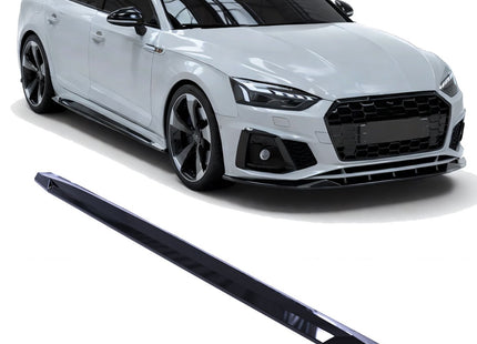 Blanksvarta Sidokjolar Audi A5 F5 Facelift 2019-2024 (S-Line / S5)