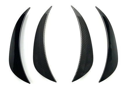 Frontflaps i blanksvart för Mercedes C-Klass W205 (före facelift)