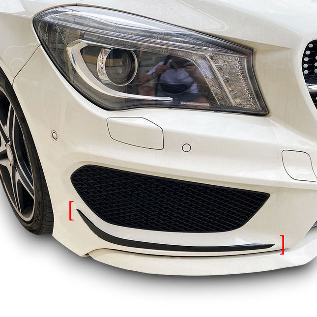 Frontsplitter i svart för Mercedes CLA C117 (före facelift)