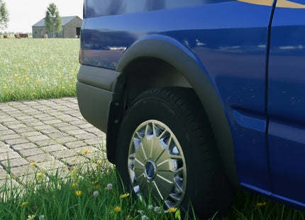 Skärmbreddare i mattsvart för Ford Transit MK7