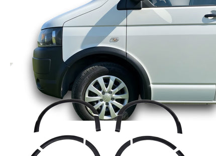Blanksvarta Hjulbågsförlängningar Volkswagen Transporter T5/T5.1 2003-2015 (10 delar)